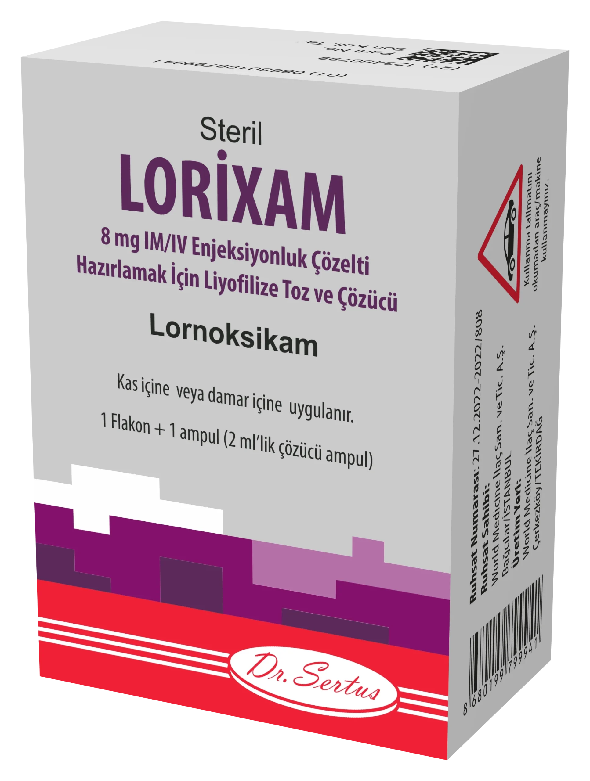 Dr. Sertus Lorixam 8 MG Flakon