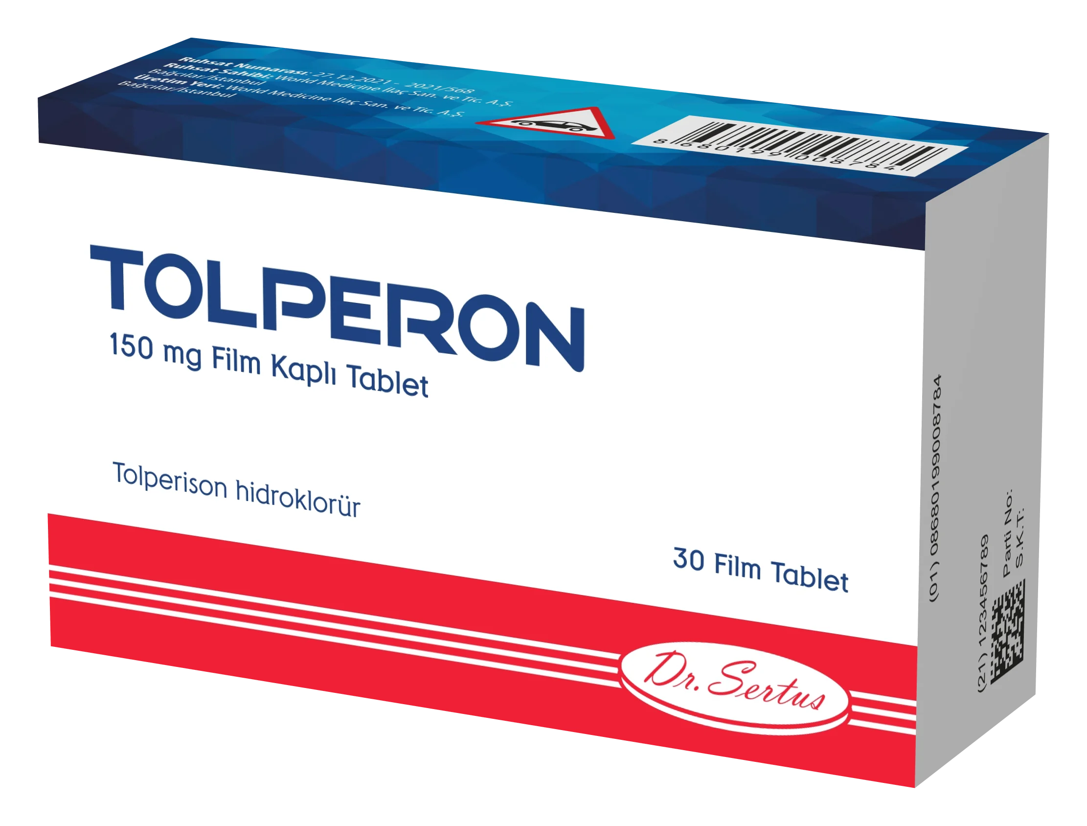 Dr. Sertus Tolperon 150 MG